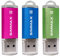 SIMMAX Clé USB 32 Go Lot de 3 Mémoire Stick USB 2.0 Flash Drive Stockage Disque Pendrive (32Go Rose Bleu Vert)