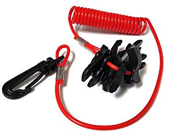 ITACO Bateau Marine Kill Stop Switch 10 Keys avec Lanyard pour Honda Yamaha Johnson Evinrude OMC Mercury Yamaha Honda Hors-Bord Moteur
