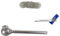 Weedness Glas-Öl-Pfeife Straight 13 cm 3-Teiliges Set - Tabakpfeife Kawumm Smoking Pipe Dabber Oil Dabbing Dab