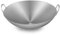 Wok Acero Inoxidable Grueso Binaural Fondo Redondo Hogar Comercial Sartén Antiadherente Estufa De Gas Sin Recubrimiento,50cm