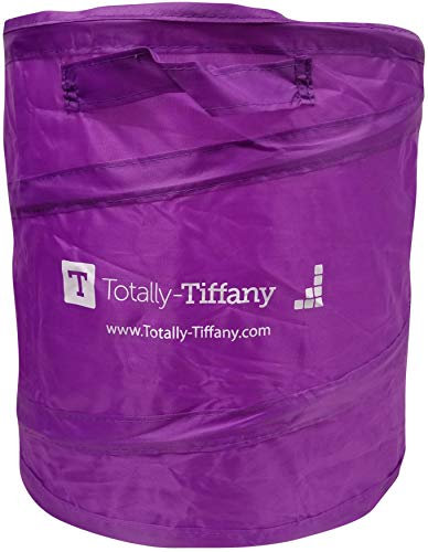 Totally Tiffany POPC-502 Papelera plegable (30,5 cm), color morado, Talla única