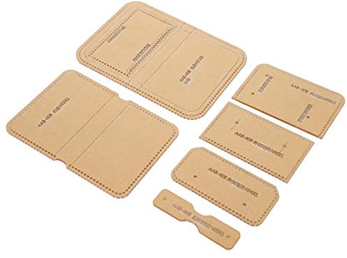 6er Pack Acryl Quilten Vorlagen Handtasche Muster Quilten Klare Schablonen Form für DIY Leder Hand Geldbörse Nähen Bastelwerkzeug