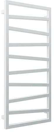 anapont ZigZag - Scaldasalviette elettrico di alta qualità, colore bianco, funzione timer, scaldasalviette, riscaldamento elettrico, riscaldamento asciugamani, prodotto in Germania