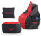 HAPPERS Pack Gamer Rojo: Puff Gamer Pro + Reposapiés + Cojín