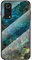 SHIEID Hülle für vivo Y72 5G/vivo iQOO Z3 Hülle Marmor Gehärtetem Glas & Silikon Rand Hybrid Hardcase Stoßfest Kratzfest Handyhülle Dünn Case Handyhülle für vivo Y72 5G/vivo iQOO Z3 (Blau)