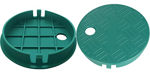 Ventilkastenabdeckung Deckel Sprinkler Ventil Box Deckel Ersatz ID 14.0 cm OD 15.2 cm für Kreisbewässerungssteuerung 2 Stück