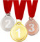KLEINTOBER Premium Medaillen I Medaillen Metall I für Kindergeburtstag, Party, Fussball, Adventskalender I Sieger Medaille I Geschenke, Give Aways, Mitgebsel, I Medaillen Kindergeburtstag I Pokal