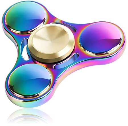 Coolden Hand Spinner EDC Jouet Fidget Spinner Metal Durable High Speed Stainless Steel Bearing 2-5 Min Spins Focus Finger Gyro Fidget Toys pour Adultes Enfants Coloré