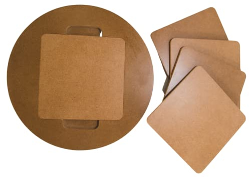 Clay Play™ Töpferscheibe Fledermaus-System zum Werfen von Ton auf Töpferscheibe Radschläger und 5 quadratische Einsätze