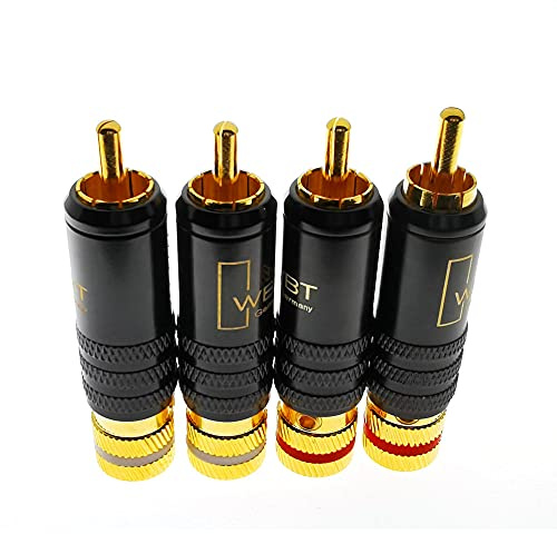 Vergoldeter Cinch Stecker Typ AV Audio- und Video-Stecker