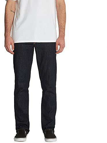 Volcom Herren Vorta Slim Fit Stretch Denim Jeans, Spülen-Neu, 33W / 32L