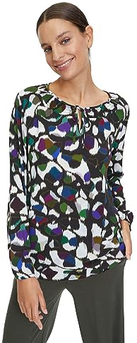 Cartoon Damen Casual-Bluse mit Raffung