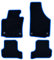 OCC DESIGN - Fußmatten, maßgefertigte Teppiche, kompatibel mit Seat Leon Mk2 (2005-2012), hochwertiger Teppich, Velours/Polypropylen, Original Anker, rutschfeste Rückenlehne, Fersenkappe, 4 Stück