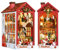 Cuteefun Miniatura per Casa delle Bambole DIY, Natale Fai da Te Book Nook Kit, Decorazione Inserto libreria, Regalo per Compleanni Halloween