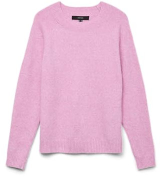 VERO MODA Pullover Damen,Fuchsia Pink/Detail:Melange,XS