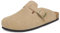 Zoccoli e Sabot Uomo Pantofole Chiuse Donna Ciabatte in Pelle con Comodo Scarpe da Giardino Sandali Ciabatta Traspirante Albicocca 40
