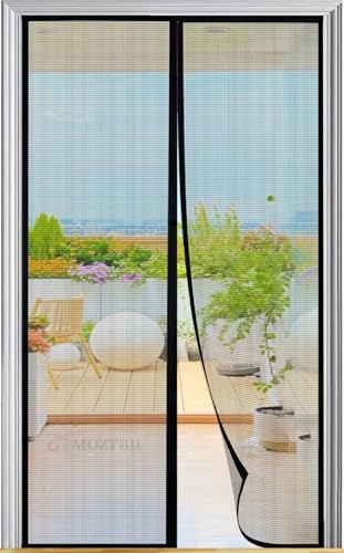 Zanzariera Magnetica per Porte, Zanzariere Porta Tenda Trasparente Rete Fine Chiusura Automatica, Anti Zanzare Insetti Calamite Totalmente Magnetica, Facile da Installare per Balcone, Cantine