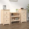 UTSRABFA Küchenschrank Flurschrank Barschrank Regalschrank Sideboards 2 STK. 40x35x80 cm Massivholz Kiefer Geeignet für Korridor, Küche, Eingang, Esszimmer