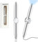 AUAUY 2 Stück Metall Spinning Pen, Fidget Spinner Pen mit LED-Licht, Schreibwerkzeug Praktischer Fidget Pen Beleuchtete Spitze Stift Kugelschreiber für Beleuchtung zum Schreiben im Dunkeln (Silber)