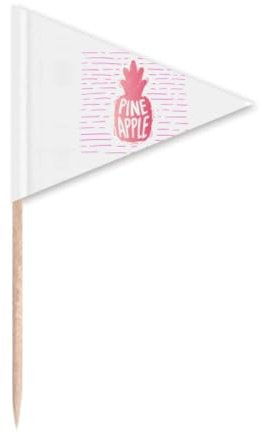 Bandera triangular para cupcakes con sabor a fruta de pino