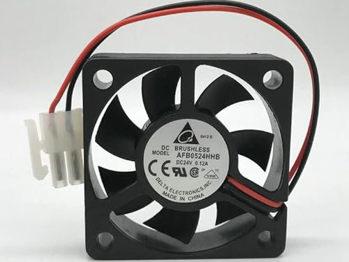 DEMICRATE Cooling fan For Delta AFB0524HHB 5015 DC24V 0.12A 5CM 50x15MM inverter fan 2-Lines