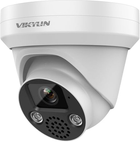 VIKYLIN 8MP PoE Camera Outdoor with Human/Vehicle Detection,IP Camera with 2-Way Audio,100ft Night Vision, H256+ Coding, IP67, SD Card Slot(up to 512GB),24/7 Recording Compatible with Hik-vision NVR