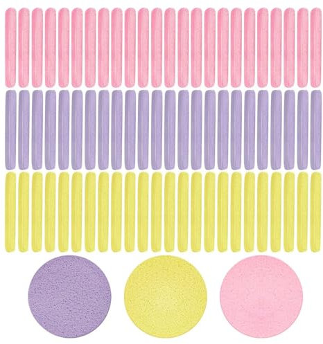 72 Tiras De Esponja Comprimidas, Esponja Facial, Esponja Portátil, Esponja Facial, Esponja De Maquillaje, Productos Para El Cuidado Facial, Esponja De Belleza, Esponja Limpiadora