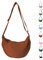 LOCCY Borsa a mezzaluna per le donne Borsa a mezzaluna in nylon Borsa a tracolla in nylon per le donne con tracolla regolabile Borsa a mezzaluna portatile per uso quotidiano(giallo)