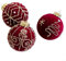 Elegante weinrote Weihnachtsschmuck für Heimdekoration und Veranstaltungen (B)