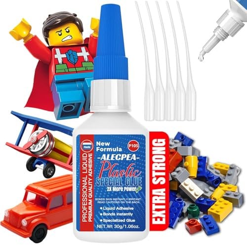 30g Plastic Glue,Quick-Dry Waterproof Glue for Plastic Repair, Super Instant Glue Used for Bonding Between Plastics, Plastic and Other Materials