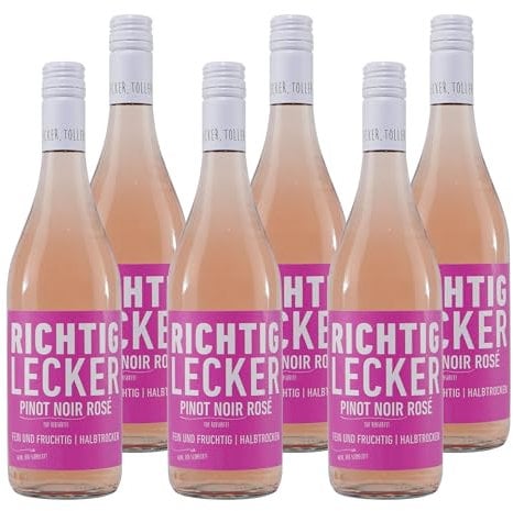 Richtig Lecker Pinot Noir Rosé -halbtrocken- (6 x 0,75L)