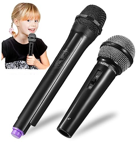 KONTONTY 4pièces Faux Microphone Plastique pour Jeux De Rôle Accessoire De Microphone pour Tout-Petit Jouet De Factice Modèle