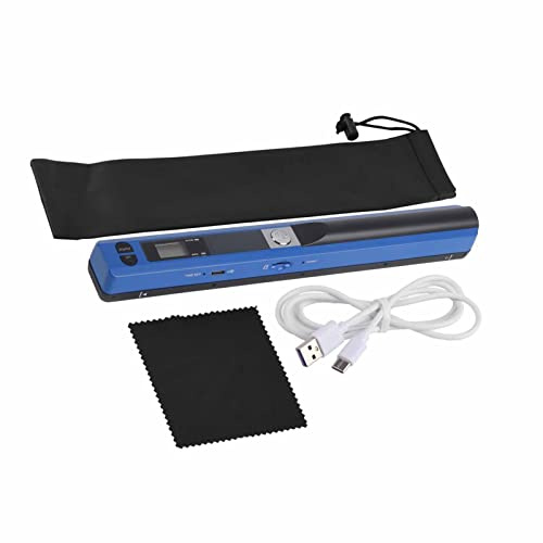 SPYMINNPOO Handheld -Scanner USB Pens Scanner Scan JPG/PDF USB 2.0 Bequemes und Praktisches Scan -Gerät für Wertpapierfachleute (Blue)
