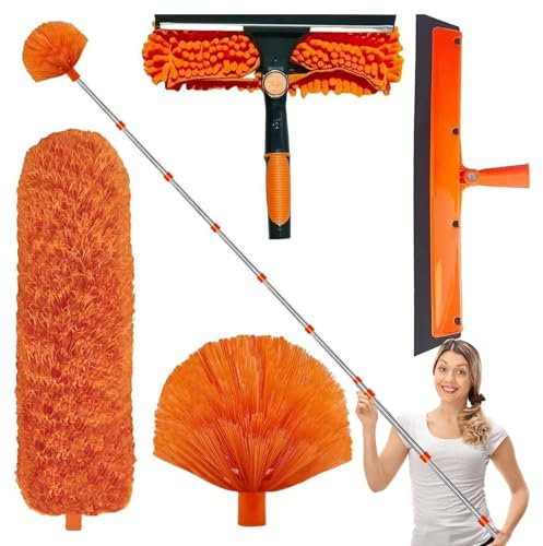 Feathers Duster - Extendable Duster | Extendable Feathers | Long | Dusters | Telescopic | Long Handle | Cobweb | Ceiling For Shelf