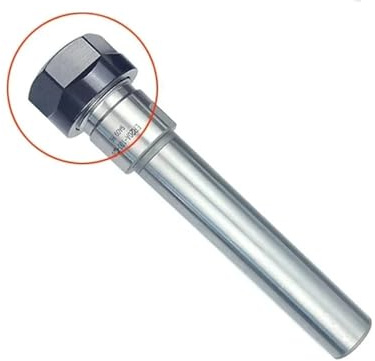 EDEDE Drehmeißel Set, Spannzangenhalter CNC-Fräsen Verlängerungswerkzeug ER-Verlängerungsstange(A Nut,C12-ER16-150L)
