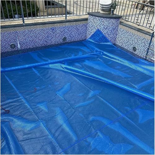 ZBORAVPIX Couverture de Piscine， Couverture de Piscine for piscines Hors Sol de différentes Formes, Bleue, Plusieurs Tailles(3m x 5m (10ftx16ft))