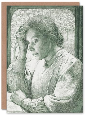 Artery8 Richard Roland Holst Art Card Pencil Portrait of Henriette