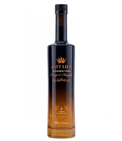 Jatt Life Orange & Pineapple Vodka 70cl | Ultra Premium Vodka | Made in Britain | Award Winning Spirit