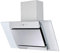 SIA AGL91SS 90cm Angled Stainless Steel And Glass Chimney Cooker Hood Kitchen Extractor Fan With LED Lights
