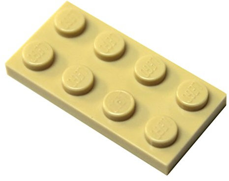 LEGO Parts and Pieces: Tan (Brick Yellow) 2x4 Plate x20
