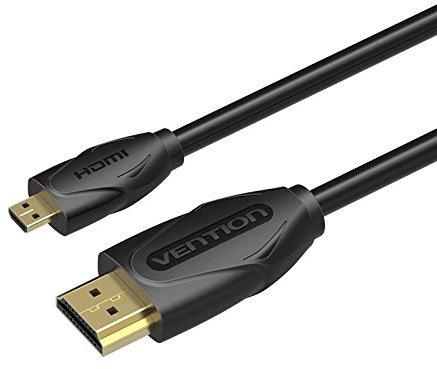 VENTION Cable Micro HDMI a HDMI, 3 metros de longitud, color negro