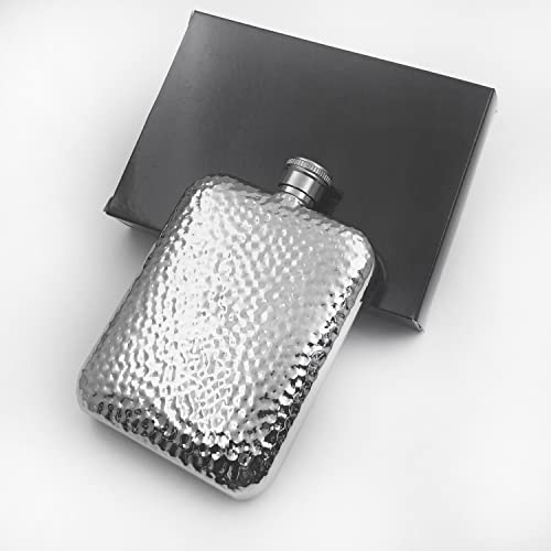 iSavage 6oz Rectangle Golf Pattern Hip Flask 18/8 Stainless Steel-YM119