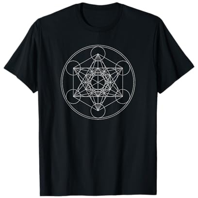 Metatrons Würfel Heilige Geometrie Yoga Spirituelles Symbol T-Shirt