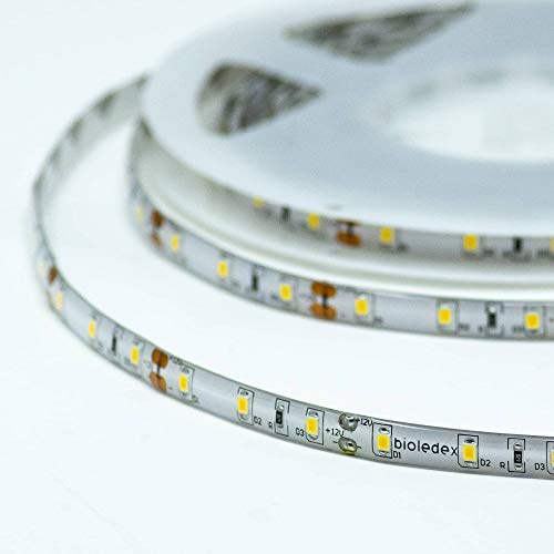 Bioledex LED Streifen 12V 12W/m 60LED/m 6000K IP65 5m Rolle tageslichtweiss Flex-Stripe