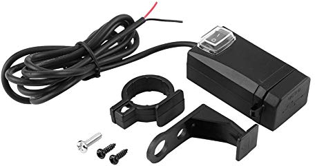 Chargeur USB pour Moto, Chargeur Universel de téléphone Portable pour Moto 12 24V avec commutateur Double USB QC3.0 Charge Rapide