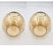2 Stück Lampenschirm E14 LED geeignet Lampenschirm gold Ersatzglas Hängelampe Glas Ersatzglas Vintage (2Stk. Castello goldfarbig)