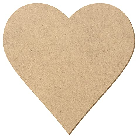 MDF Holz Herzen - Deko Basteln 1-50cm, Pack mit:1 Stück, Höhe x Breite:40x40cm