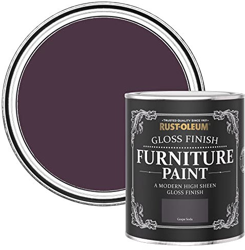 Rust-Oleum Purple Furniture Paint in Gloss Finish - Grape Soda 750ml