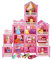 JAWSEU Puppenhaus Schloss Set, Puppenhaus mit Möbel und Zubehör, Puppenstube Spielset, Puppe, Puppen Haus Spielzeug für Mädchen (274pcs)