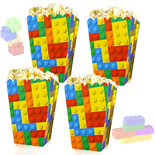 JeVenis 12pezzi piccole dimensioni building block scatole di popcorn building block rifornimenti del partito building block scatole di favore di partito building block festa di compleanno favori